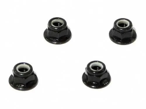 Hpi Racing - Flanged Lock Nut M5, Black, (4Pcs) 1