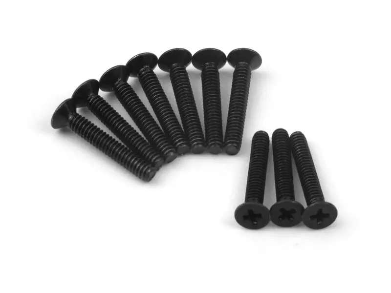 Hpi Racing - Flat Head Screw M1.4X9mm (10Pcs) For Mini King Flux Big Kahuna Bronco 4400 1