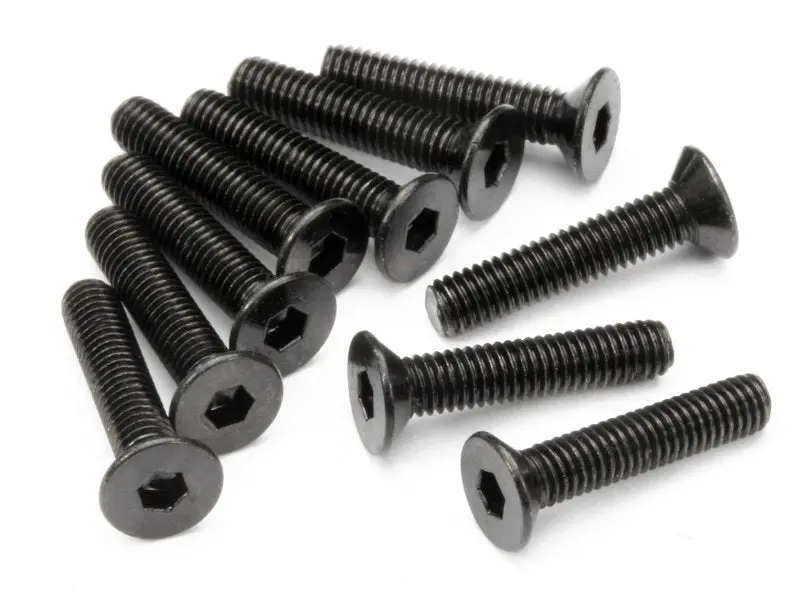 Hpi Racing - Flat Head Screw, M3x15mm, Hex Socket, (10Pcs) 1
