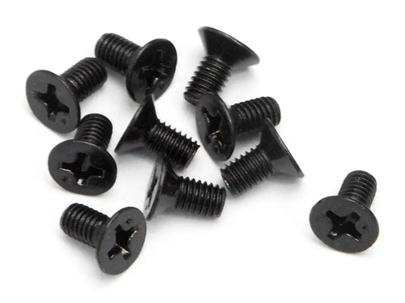 Hpi Racing - Flat Head Screw, M3x6mm, (10Pcs) 1