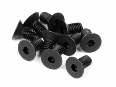 Hpi Racing - Flat Head Screw, M3x6mm, Hex Socket, (10Pcs) 1