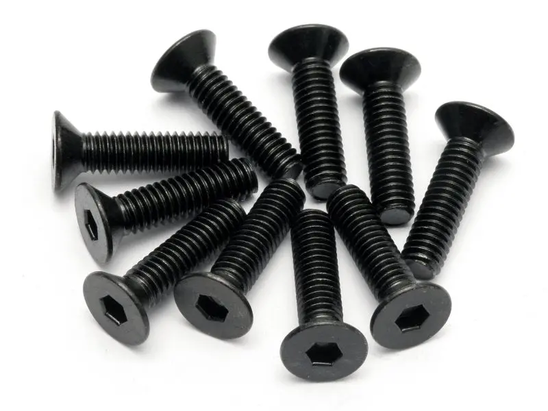 Hpi Racing - Flat Head Screw, M4x15mm, Hex Socket, (10Pcs) 1