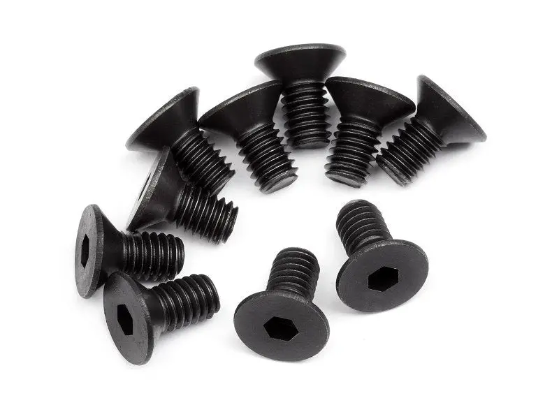 Hpi Racing - Flat Head Screw, M4x8mm, Hex Socket (10Pcs) 1