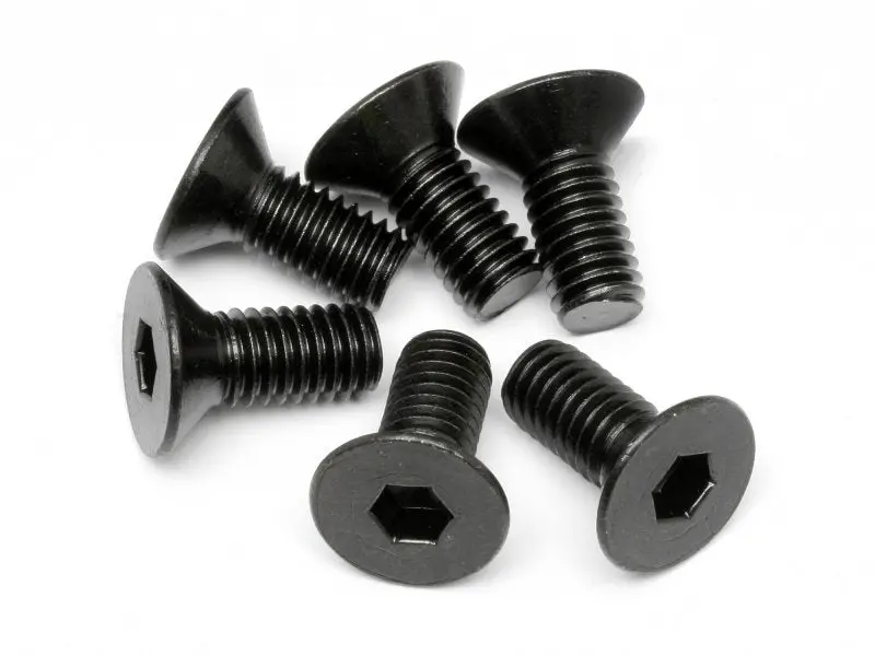 Hpi Racing - Flat Head Screw, M6x14mm, Hex Socket, (6Pcs) 1