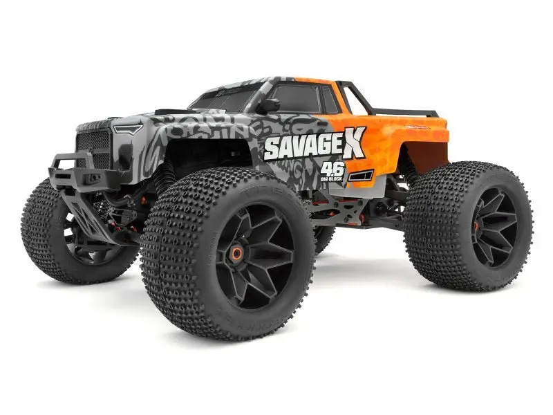 Hpi Racing - Gt-6 Sportcab Painted Truck Body (Grey/Orange) 1