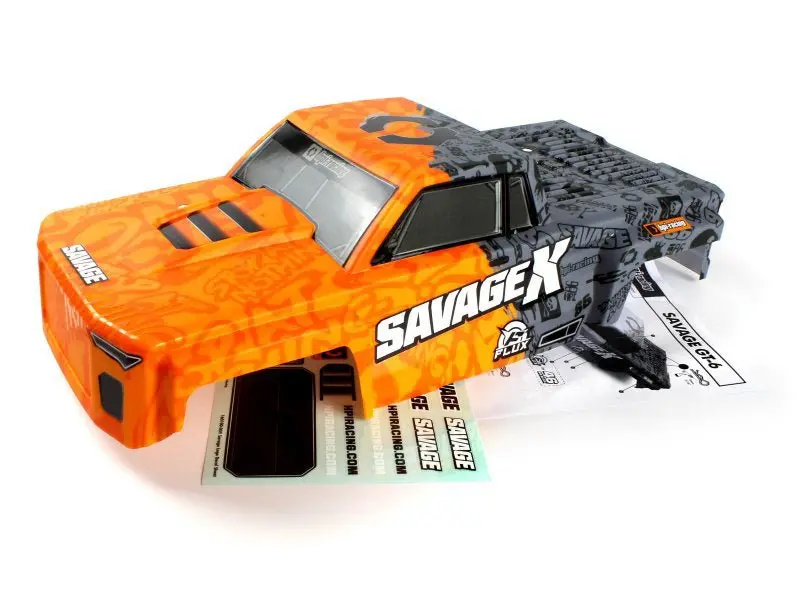 Hpi Racing - Gt-6 Sportcab Painted Truck Body (Orange/Grey) 1