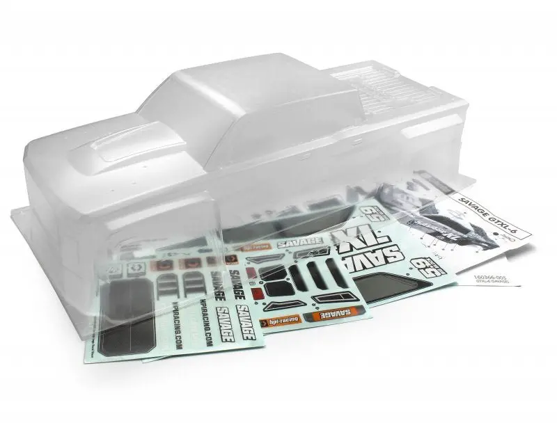 Hpi Racing - Gtxl-6 Kingcab Clear Truck Body (Savage Xl) 1