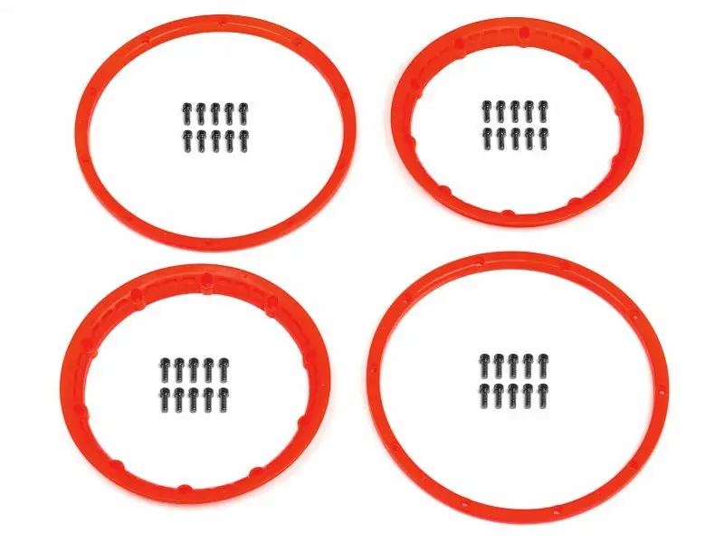 Hpi Racing - Heavy Duty Wheel Bead Lock Rings (Red/For 2 Wheels 2