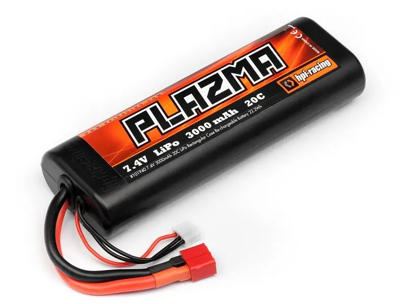 Hpi Racing - Hpi Plazma 7.4V 3000Mah 20C Lipo Round Case Stick Pack 1