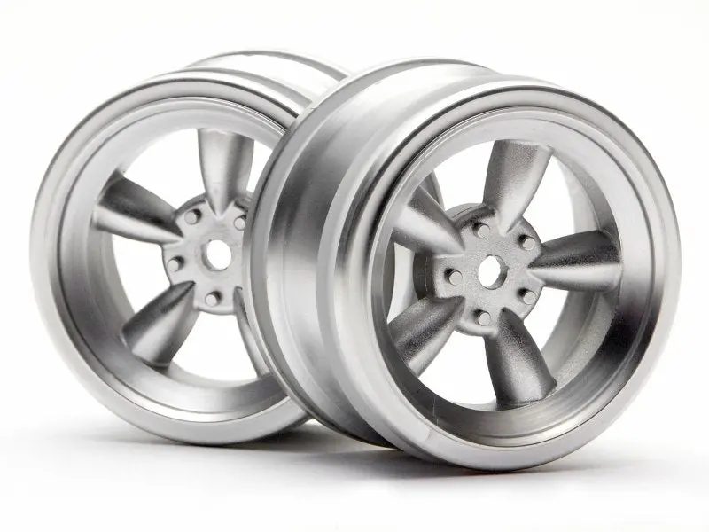 Hpi Racing - Matte Chrome Vintage 5 Spoke Wheel, 26Mm, 0Mm Offset (2Pcs) 1
