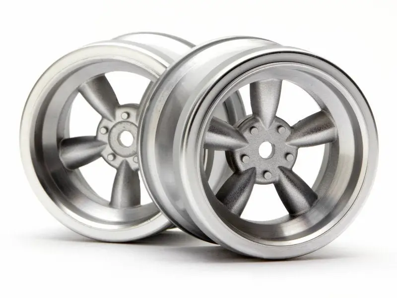 Hpi Racing - Matte Chrome Vintage 5 Spoke Wheel, 31Mm, 6Mm Offset (2Pcs) 1