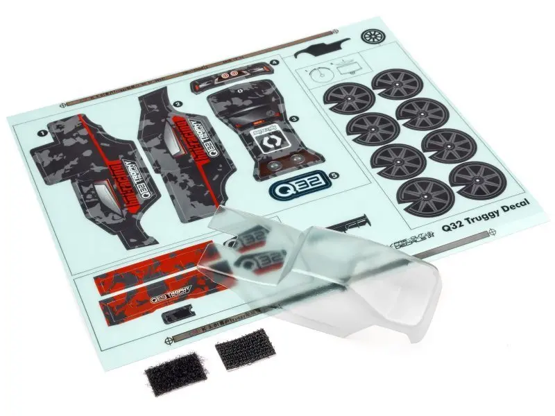 Hpi Racing - Q32 Trophy Truggy Body, Clear 1