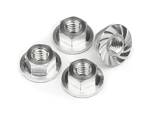 Hpi Racing - Serrated Flange Nut, M4x10.8Mm (4Pcs) 1