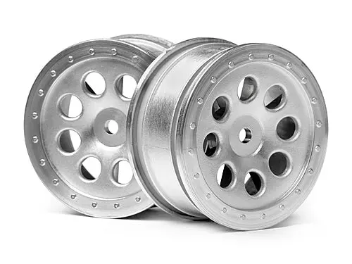 Hpi Racing - St-8 Wheel, Matte Chrome, 0Mm Offset, (2Pcs) 1