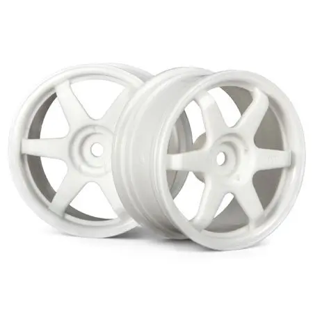 Hpi Racing - Te37 Wheel, 26Mm, White 6Mm Offset, Fits 26Mm Tire 1