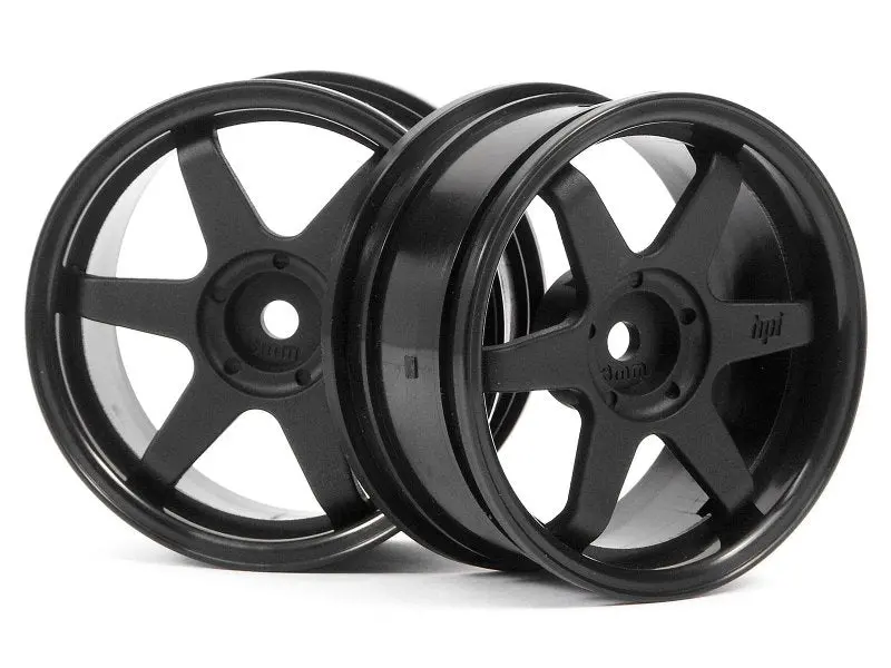 Hpi Racing - Te37 Wheels, 26Mm-3Mm Offset, Black, Fits 26Mm Tire 1
