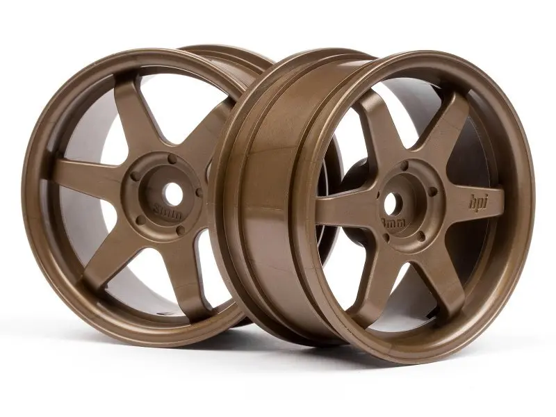 Hpi Racing - Te37 Wheels, 26Mm, 3Mm Offset, Bronze, Fits 26Mm Tire 1