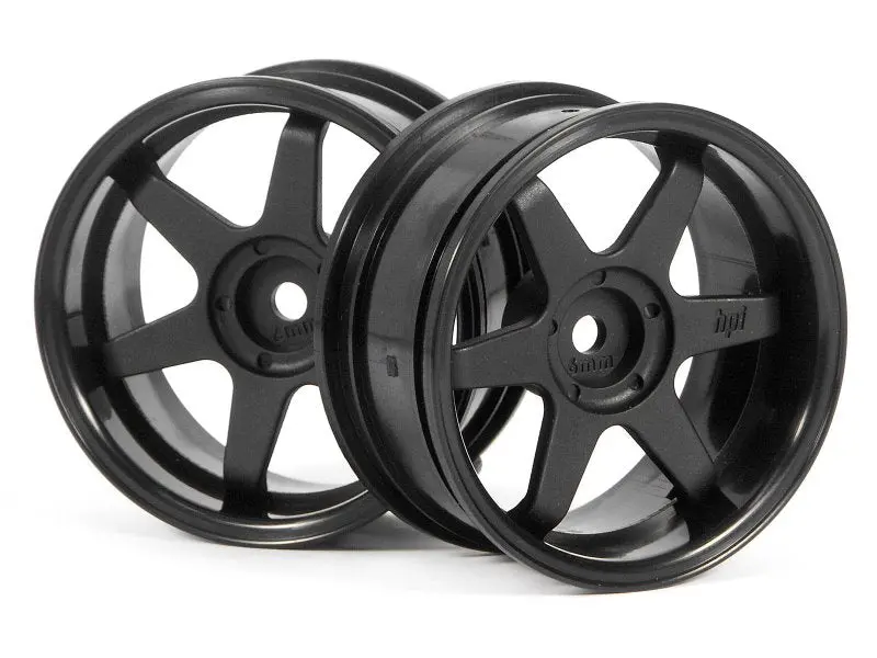 Hpi Racing - Te37 Wheels, 26Mm-6Mm Offset, Black, Fits 26Mm Tire 1