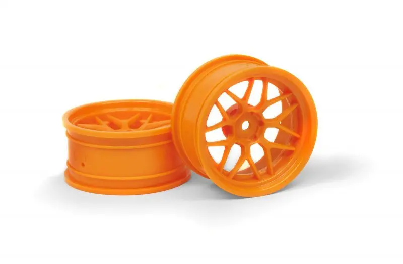 Hpi Racing - Tech 7 Wheel Orange (6Mm/2Pcs), For 1/10 Touring Cars 1