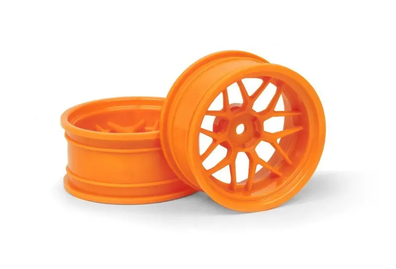 Hpi Racing - Tech 7 Wheel Orange (9Mm/2Pcs), For 1/10 Touring Cars 1
