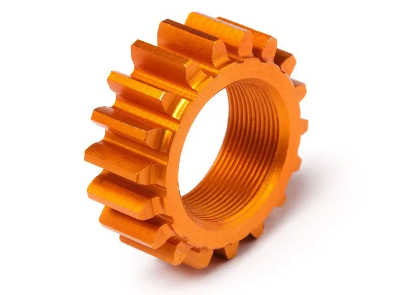 Hpi Racing - Threaded Pinion, 18 Tooth X12mm (1M), Orange, Nitro 3 1