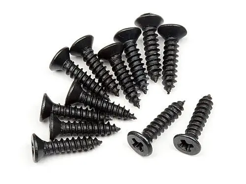 Hpi Racing - Tp Flat Head Screw, M2.6X12mm, Bullet Mt/St (12Pcs) 1
