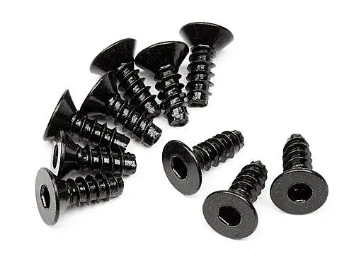 Hpi Racing - Tp Flat Head Screw, M3x8mm, Hex Socket, (10Pcs) 1