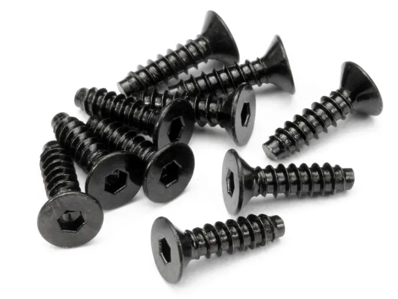 Hpi Racing - Tp Flat Head Screw, M4x15mm, Hex Socket, (10Pcs) 1