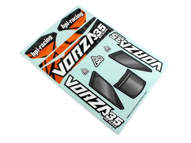 Hpi Racing - Vorza Buggy Nitro Vb-2 Decal Sheet 1