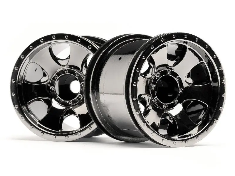 Hpi Racing - Warlock 2.2" Wheel, Black Chrome (2Pcs) 1
