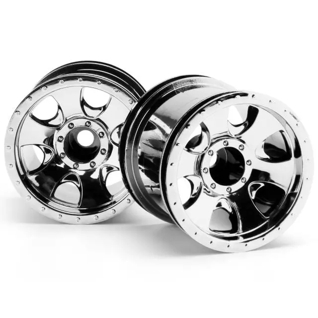 Hpi Racing - Warlock 2.2" Wheels, Chrome (2Pcs) 1