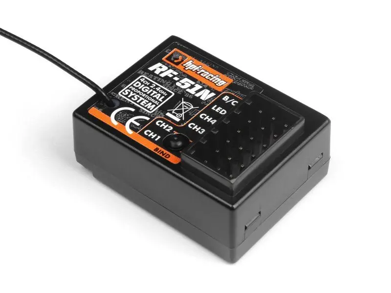 Hpi Racing - Waterproof Rf-51N 2.4Ghz 4 Channel Receiver 1
