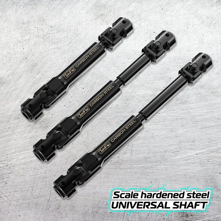 Junfac - Scale Hardened Steel Universal Shafts For Axial Scx10 Ii, Umg10 6X6 Rtr 1