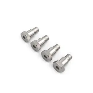 Junfac - Stainless Steel 4X10mm Hex Step Screws, For Tamiya Cc02 1