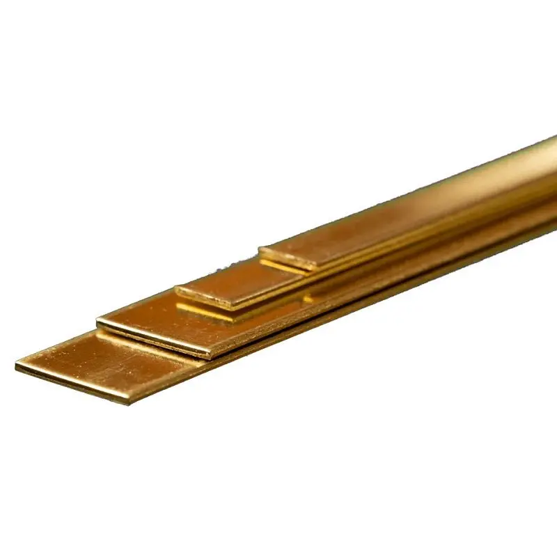 K & S Metals - Bendable Brass Strip: 0.032 X (1/4" & 1/2") X 12" Long 1