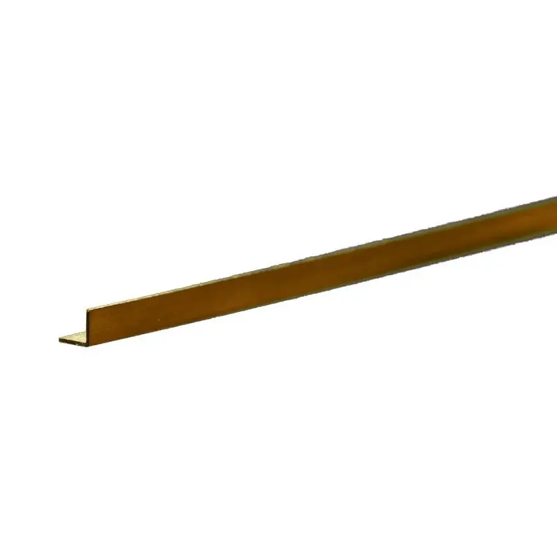 K & S Metals - Brass Angle: 0.014" Wall - 1/8" Leg Length - 12" Long 1