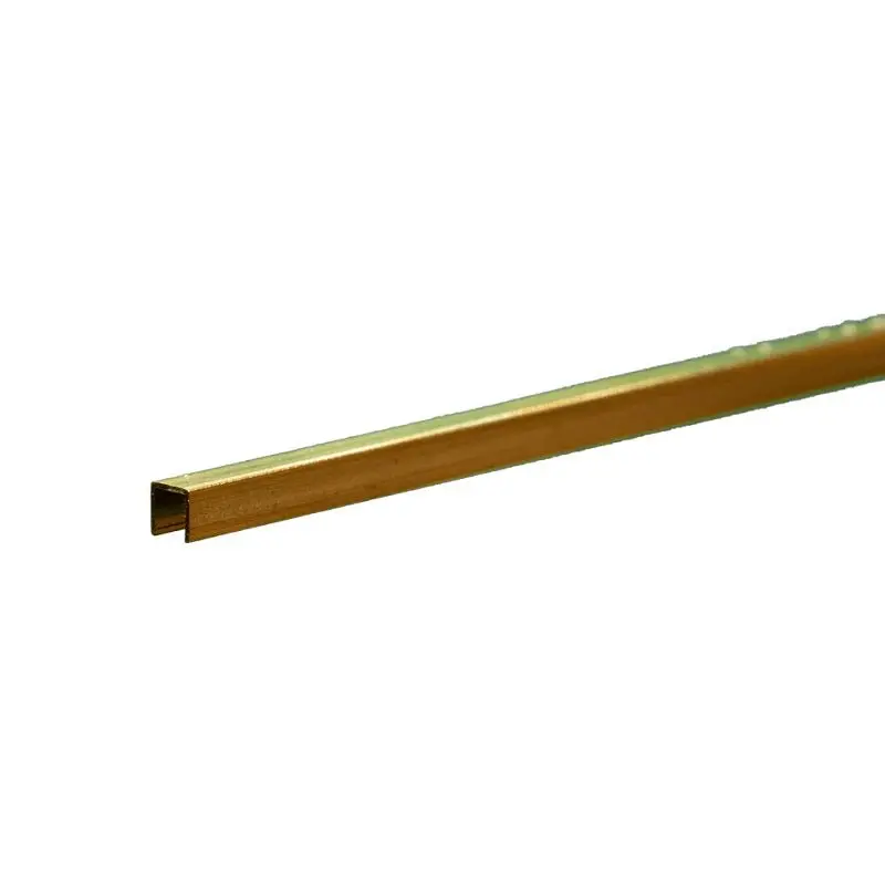 K & S Metals - Brass Channel: 0.014" Wall - 1/8" X 1/8" Leg Lengths - 12" Long 1