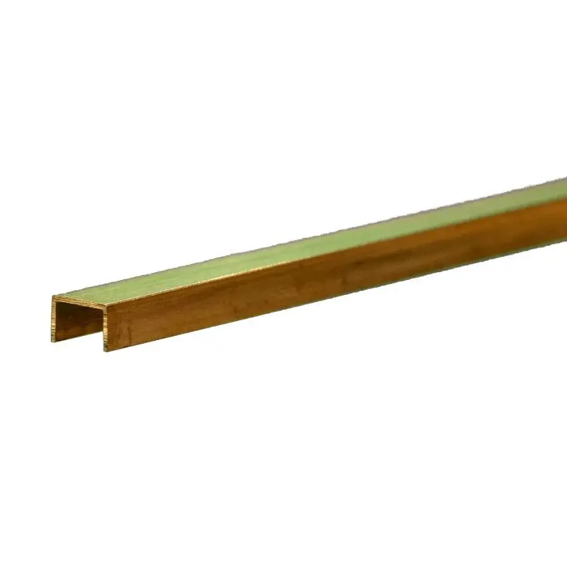 K & S Metals - Brass Channel: 0.014" Wall - 3/16" X 1/8" Leg Lengths- 12" Long 1