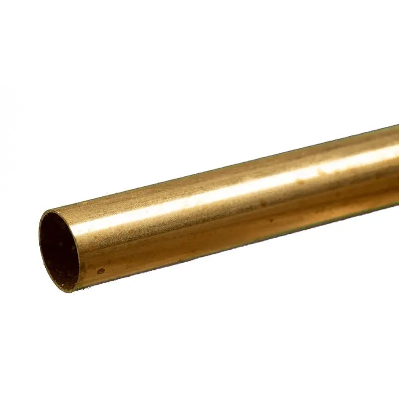 K & S Metals - Round Brass Tube: 19/32" Od X 0.014" Wall X 12" Long 1