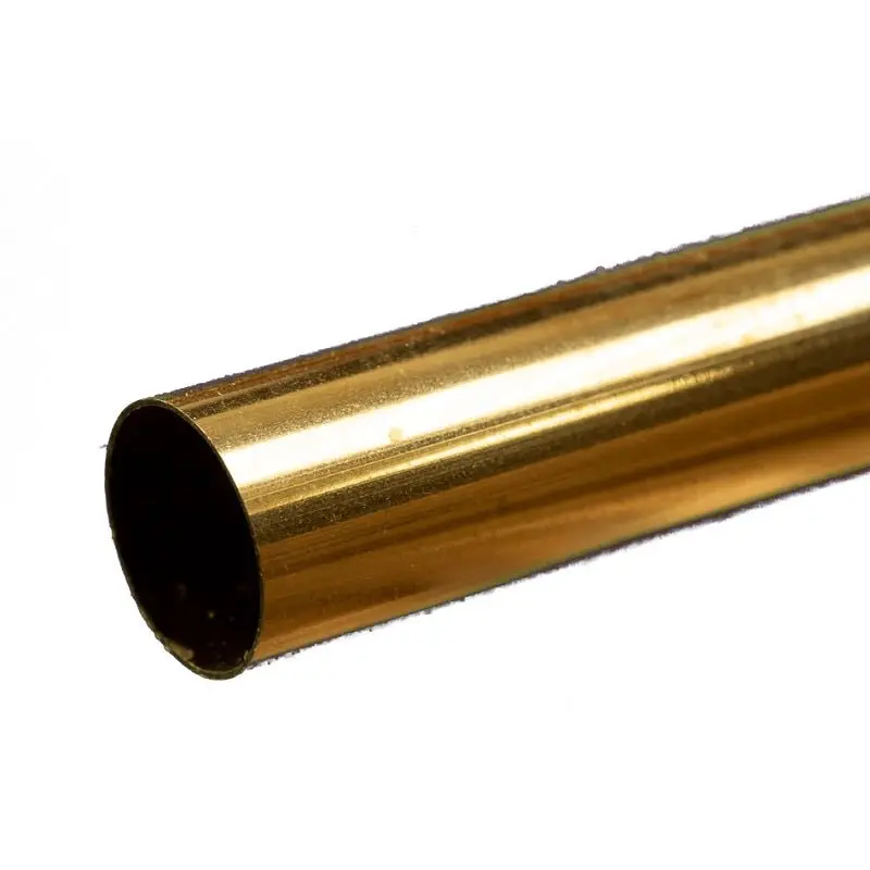 K & S Metals - Round Brass Tube: 21/32" Od X 0.014" Wall X 12" Long 1