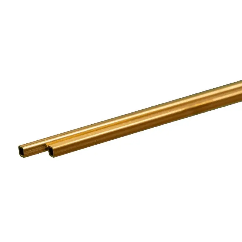 K & S Metals - Square Brass Tube: 3/32" Od X 0.014" Wall X 12" Long 1