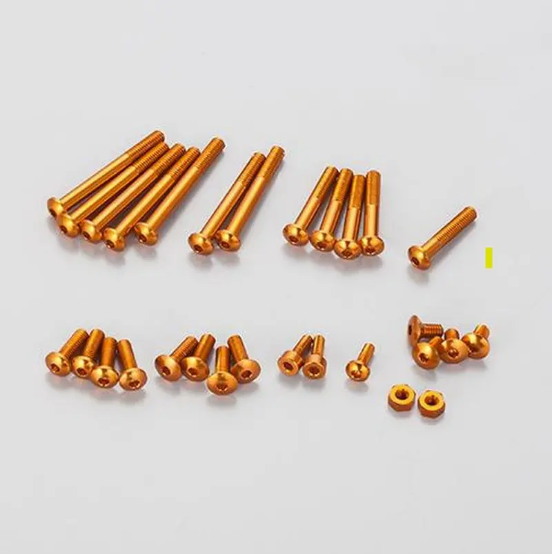 Ko Propo - Aluminum Screw Set For Ex-Rr/Ex-2 (Orange) 1