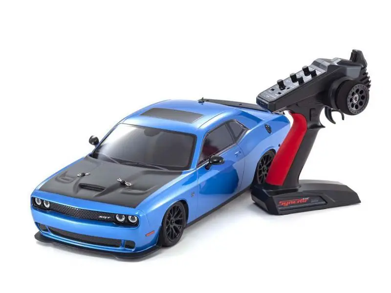 Kyosho - 1/10 Ep 4Wd Fazer Mk2 2015 Dodge Srt Challenger Hellcat Crazy B5 Blue, Rtr Touring Car 1
