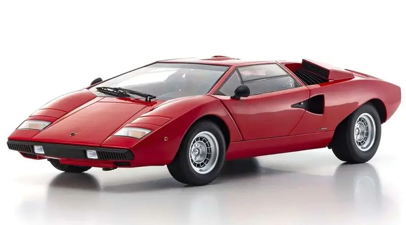 Kyosho - 1/12 Lamborghini Countach Lp400 (Red) Diecast Model 1