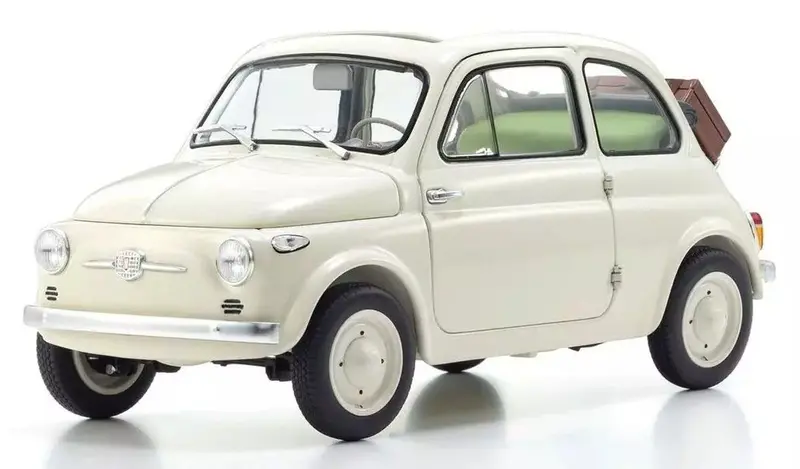 Kyosho - 1/18 Fiat Nuova 500 (With Accessories) Diecast Model 1