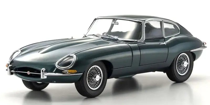 Kyosho - 1/18 Jaguar E-Type (Dark Green) Diecast Model 1