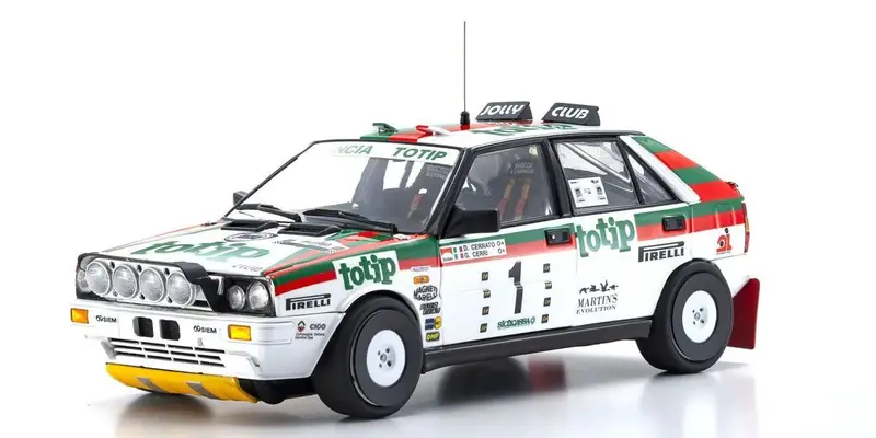 Kyosho - 1/18 Lancia Delta Hf 4Wd Targa Florio "Team Lancia Totip" 1987 #1, Diecast Model 1