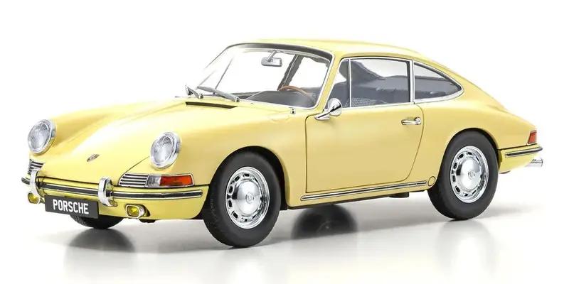 Kyosho - 1/18 Porsche 911(901) 1964 (Champagne Yellow) Diecast Model 1