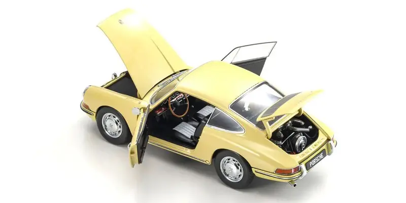 Kyosho - 1/18 Porsche 911(901) 1964 (Champagne Yellow) Diecast Model 2