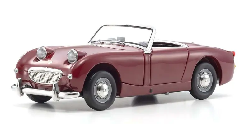 Kyosho - 1/18 Scale Austin Healey Sprite, Cherry Red Die Cast Car 1